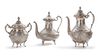 SET OF TWO TEAPOTS AND ONE  SUGAR POT, PERSIA , 19th CENTURY