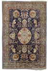 A TABRIZ CARPET, PERSIA,  WITH UNUSUAL DESIGN