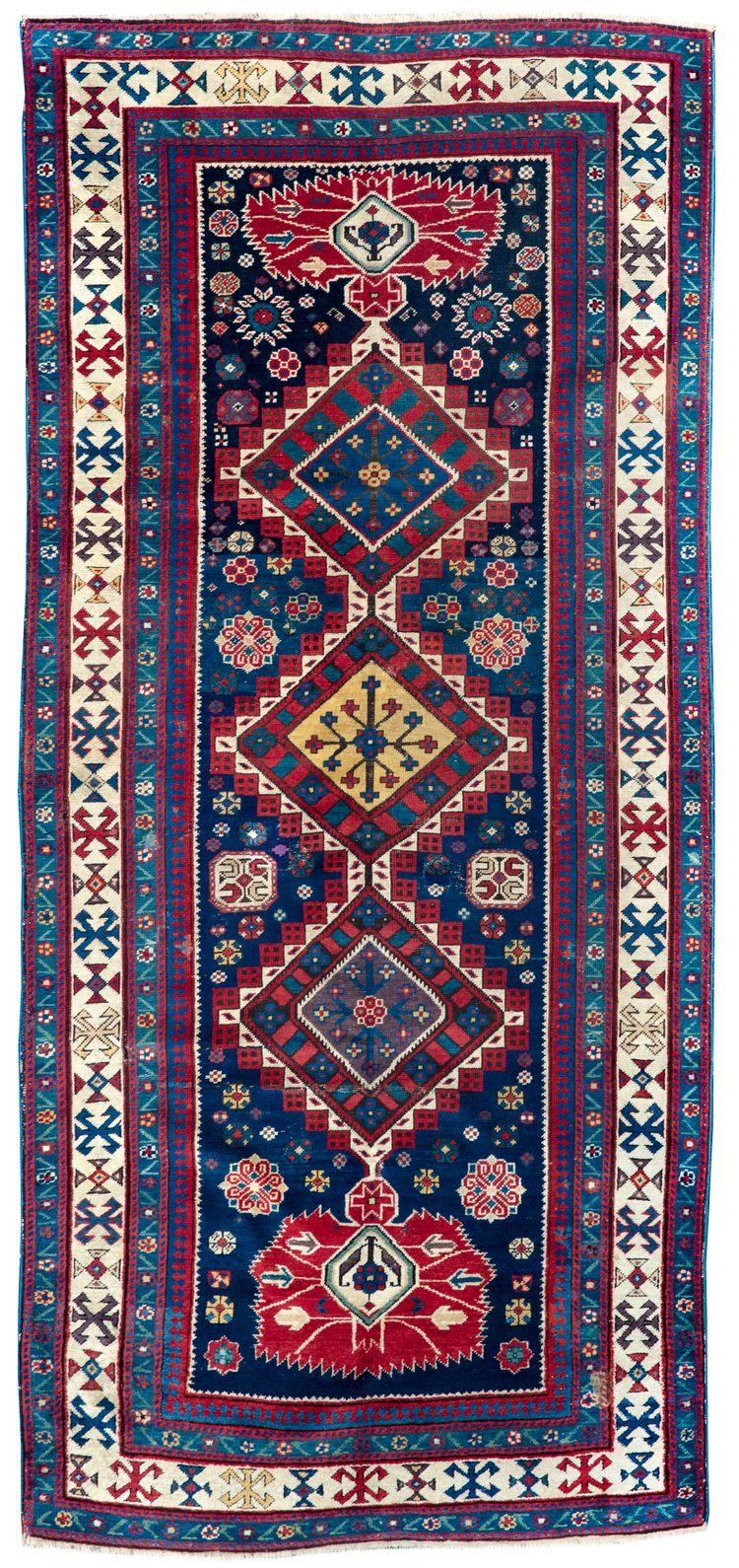 A CAUCASIAN KARAGASCHLI RUG, LATE 19TH CENTURY