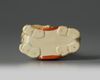 A Chinese famille rose caparisoned elephant joss stick holder