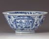 A Chinese blue and white bowl
