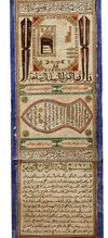 AN ILLUMINATED HAJJ SCROLL, 1244 AH/1828 AD