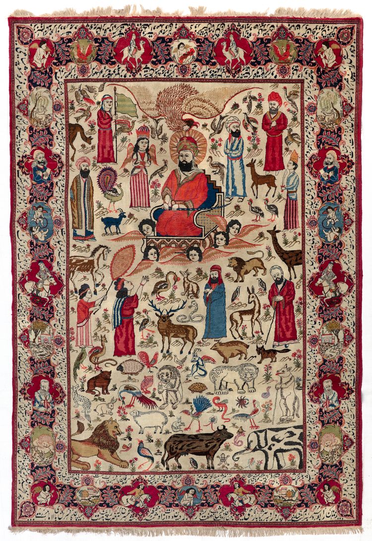 A KASHAN CARPET, CA.1920