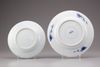 Two blue and white porcelain plates