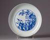 A Chinese blue and white 'flower' dish