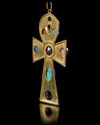 A GOLD ANKH CROSS, 14 CARAT