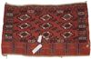 AN ANTIQUE TURKMEN KIZILAYAK CHUVAL (LARGE TENT BAG)