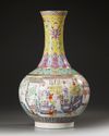 A CHINESE FAMILLE ROSE HUNDRED BOYS VASE, 19TH-20TH CENTURY