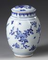 A CHINESE BLUE AND WHITE JAR AND COVER, QING DYNASTY (1644–1911)