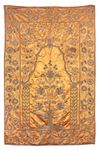 AN OTTOMAN SATIN AND METAL-THREAD EMBROIDERY, TURKEY, LATE 19TH CENTURY