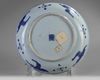 A Chinese blue and white dish