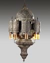 A Syrian copper chandelier