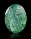 A CHROME BERYL INTAGLIO OF VENUS VICTRIX, 2ND CENTURY AD
