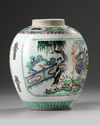 A CHINESE FAMILLE VERTE JAR, QING DYNASTY (1644-1911)