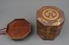 A JAPANESE OCTAGONAL HOKAI BOX, MEIJI PERIOD  (1868-1912)