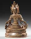 A HIMALAYA VASJARPANI BRONZE, 18TH CENTURY OR EARLIER