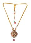 A GEM-SET AND ENAMELED GOLD PENDANT, INDIA, CIRCA 19TH CENTURY
