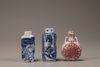 THREE CHINESE PORCELAIN SNUFF BOTTLES, 19TH CENTURY