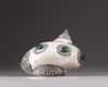 A LARGE TIBETAN PEARL-SHELL WITH MOUNTS, 19TH-20TH CENTURY