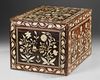 AN INDO-PORTUGUESE BONE INLAID BOX, PROBABLY GOA, INDIA, 16TH-17TH CENTURY
