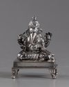 A silver figure of Ganesha