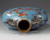 A Chinese cloisonné enamel 'dragon' moonflask