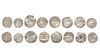 UMAYYAD OF SPAIN, TEMP. ABD AL-RAHMAN II (206–238AH/ 822–852AD), EIGHT SILVER DIRHAMS, DATED