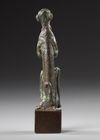 A WESTERN ASIATIC BRONZE SEATED FIGURE, CIRCA 2ND MILLENNIUM  B.C.