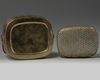 A Chinese brass 'narrative' hand warmer