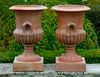 A PAIR OF TERRACOTTA VASES PROBABLY ITALIAN OR FRENCH, 19TH CENTURY