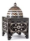 AN EXCEPTIONAL LARGE INLAID WOODEN QURAN CABINET, OTTOMAN, TURKEY,  20TH CENTURY