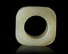 A CHINESE GREENISH-WHITE JADE CONG