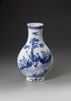 A CHINESE BLUE AND WHITE VASE, 18TH CENTURY