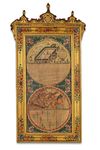 A QIBLA FINDER PANEL MADE IN THE STYLE OF PETROS BARONYAN, ALSO KNOWN AS AL-BARUN AL-MUKHTARI, CONSTANTINOPLE, 1178 AH/1765 AD