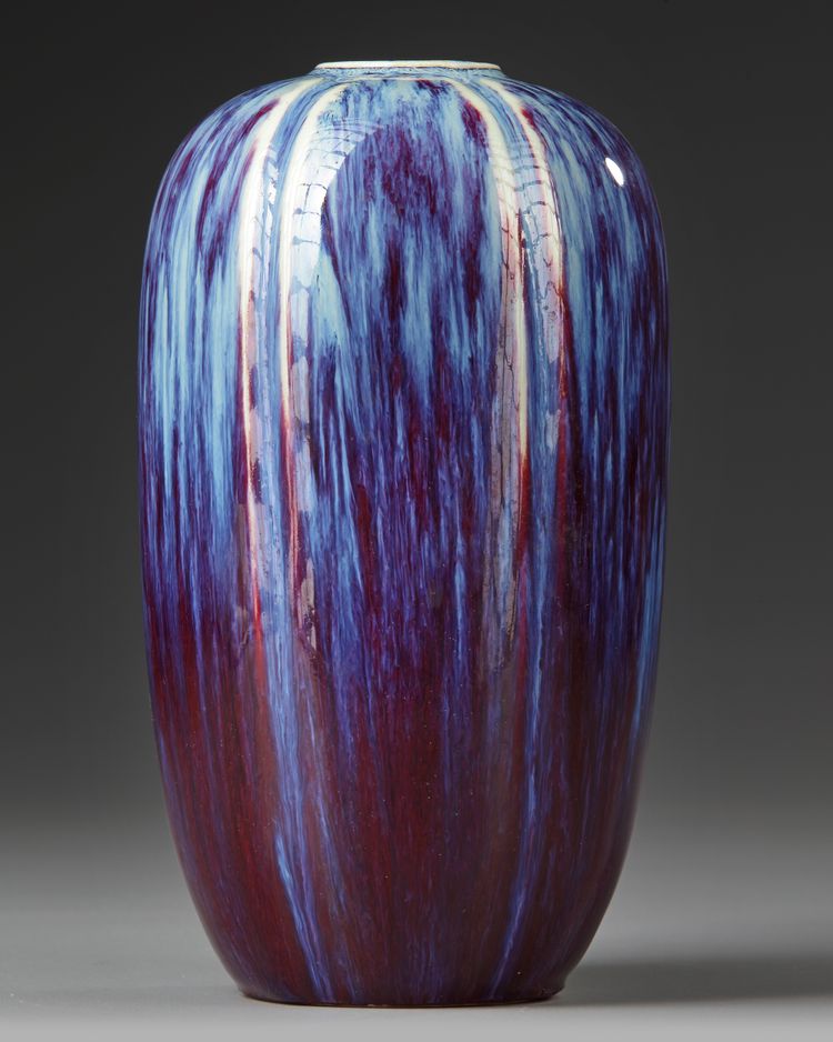 A CHINESE FLAMBE-GLAZED VASE, QING DYNASTY (1644-1911)