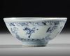 CHINESE BLUE AND WHITE BOWL, MING DYNASTY, ca 1600