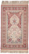 AN EXTREMELY FINE SILK HEREKE RUG, 20TH CENTURY