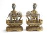 A pair of Chinese champlevé and cloisonne enamel elephant-form censers