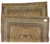A TABRIZ HADJI JALLILI PICTORAL RUG