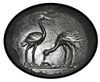 A GREEK SCARABOID WITH HERONS, CIRCA 4TH CENTURY B.C.