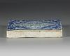 A CHINESE BLUE AND WHITE TILE FOR THE ISLAMIC MARKET, QING DYNASTY (1644-1912)