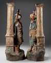 A PAIR OF AUSTRIAN 'ORIENTAL SCHOOL' STATUES, LATE 19TH CENTURY