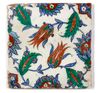 AN IZNIK POLYCHROME TILE, TURKEY, CIRCA 1570