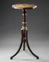 AN OTTOMAN SILVER WIRE-INLAID WOODEN COFFEE TABLE