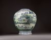 A large Chinese doucai 'tribute bearers' vase