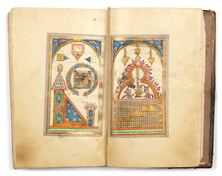 DALA'IL AL-KHAYRAT BY MUHAMMAD BIN SULAYMAN AL-JAZULI (D. 1465 AD), SIGNED MUSTAFA AL-HAFIZ, OTTOMAN TURKEY, 18TH CENTURY