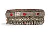 A SILVER AND LEATHER HEADBAND, MOROCCO, 19TH CENTURY