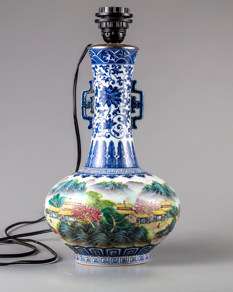 A famille rose vase