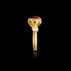 A BYZANTINE GOLD RING IN FLOWER FORM GEM ARRANGEMENT, 5TH TO 6TH CENTURY A.D.