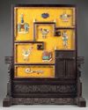 A LARGE CHINESE PRECIOUS OBJECTS-INLAID SCREEN